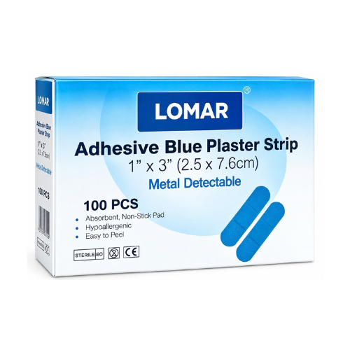 An image of a Lomar metal detectable plaster strips supplied by Bio Dubai