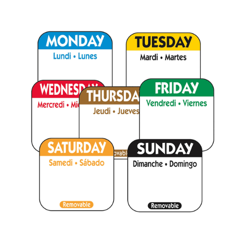 Removable – Day Of Week