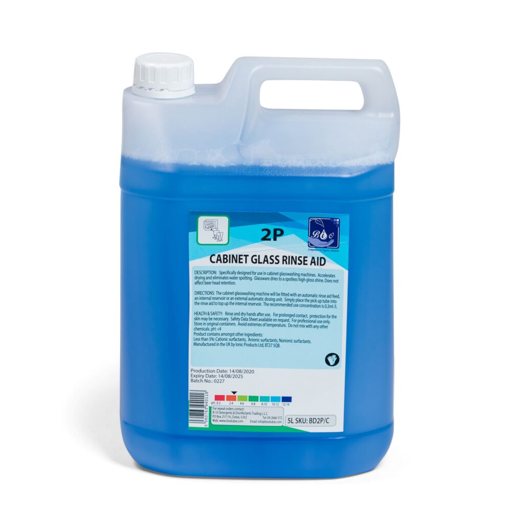 cabinet glass rinse aid