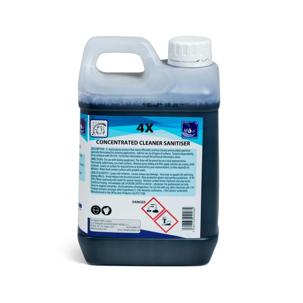 Concentrated cleaner sanitizer